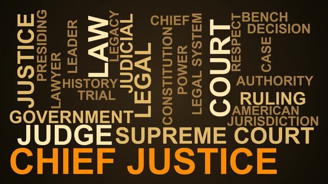 Chief Justice Word Cloud