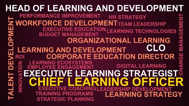 Chief Learning Officer Word Cloud
