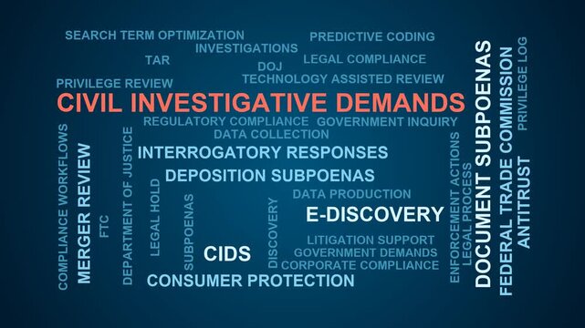 Civil Investigative Demands Word Cloud