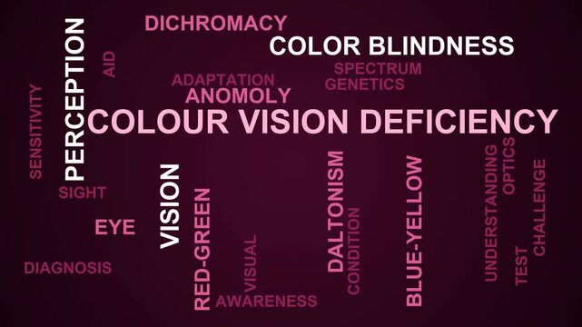 Colour Vision Deficiency Word Cloud