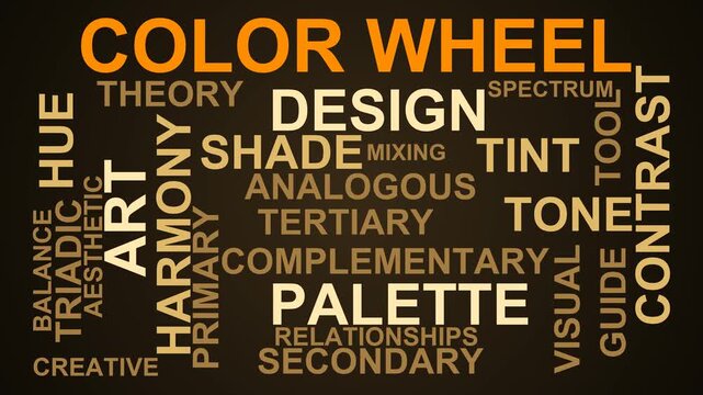 Color Wheel Word Cloud