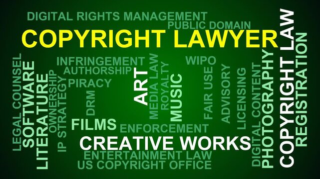 Copyright Lawyer Word Cloud