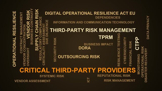 Critical Third-Party Providers Word Cloud