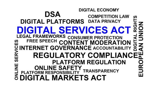 Digital Services Act Word Cloud