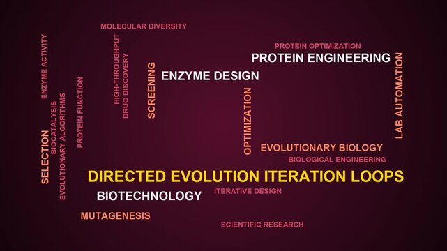 Directed Evolution Iteration Loops Word Cloud