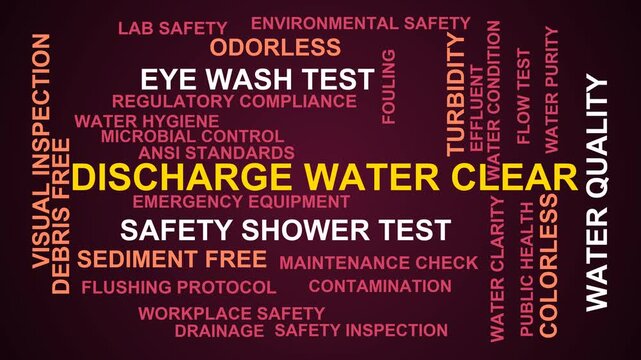 Discharge Water Clear Word Cloud
