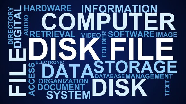 Disk File Word Cloud