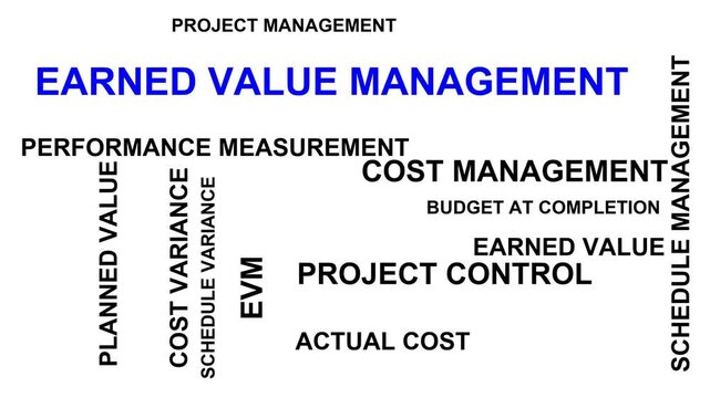 Earned Value Management Word Cloud