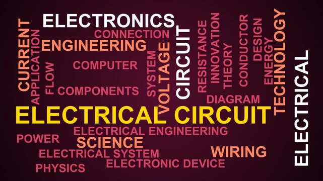 Electrical Circuit Word Cloud