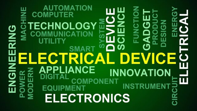 Electrical Device Word Cloud
