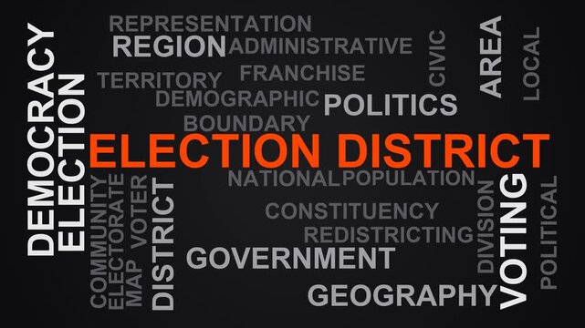 Election District Word Cloud