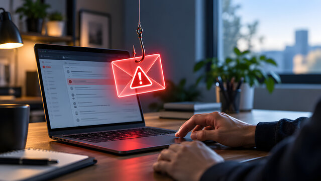 Phishing Email Alert in Home Office