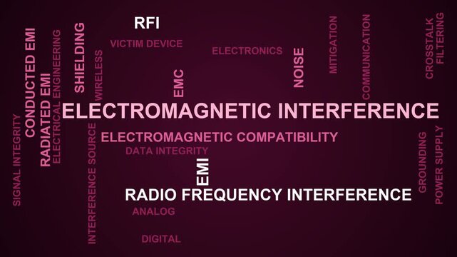 Electromagnetic Interference Word Cloud