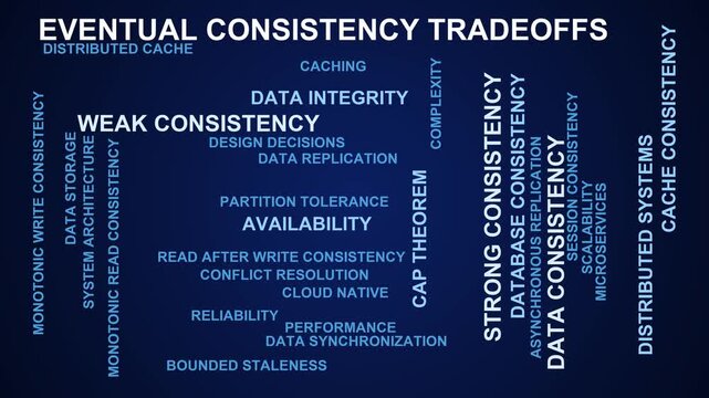 Eventual Consistency Tradeoffs Word Cloud