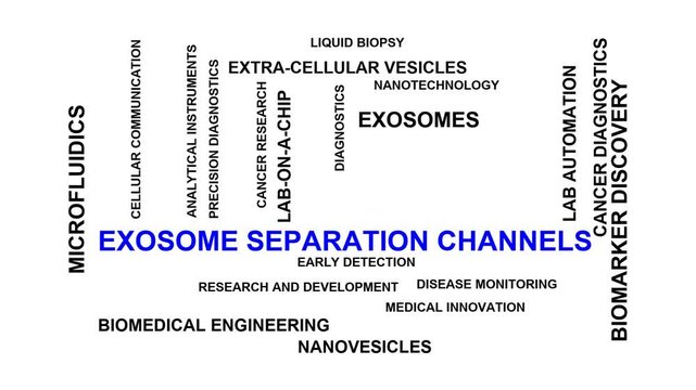 Exosome Separation Channels Word Cloud