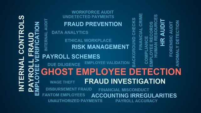 Ghost Employee Detection Word Cloud