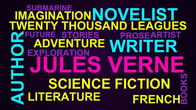 Jules Verne Word Cloud