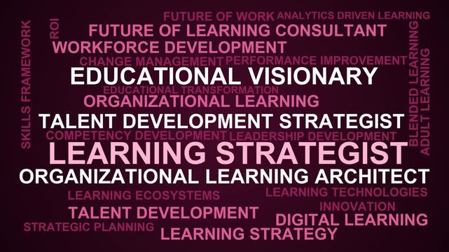 Learning Strategist Word Cloud