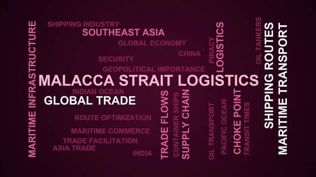 Malacca Strait Logistics Word Cloud
