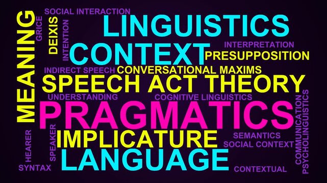 Pragmatics Word Cloud