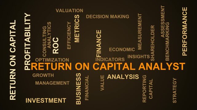 Return On Capital Analyst Word Cloud