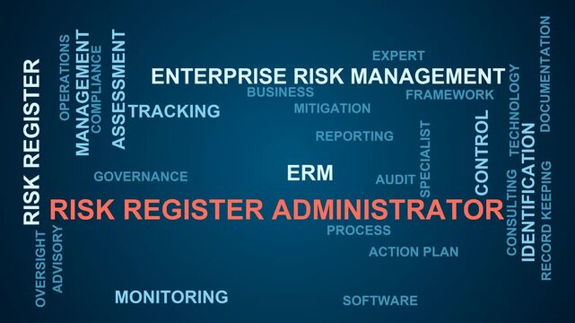 Risk Register Administrator Word Cloud