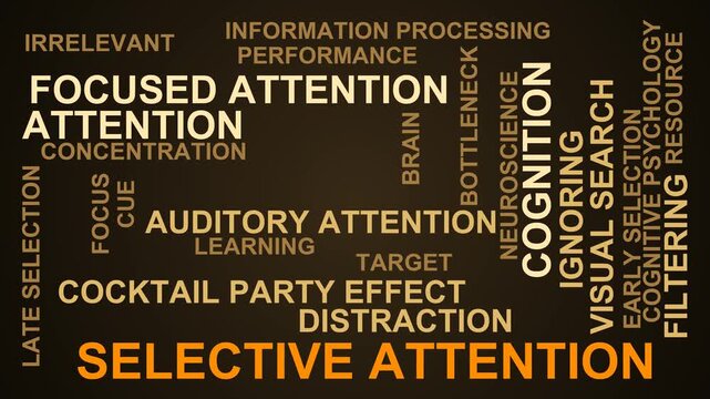 Selective Attention Word Cloud