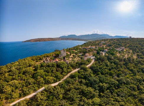 Vathi village in Peloponnese, Greece