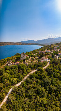 Vathi village in Peloponnese, Greece