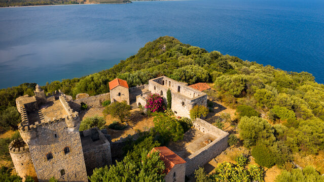 Vathi village in Peloponnese, Greece