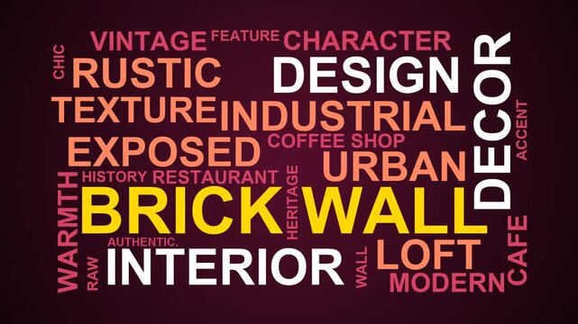 Brick Wall Word Cloud