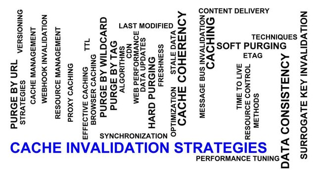 Cache Invalidation Strategies Word Cloud