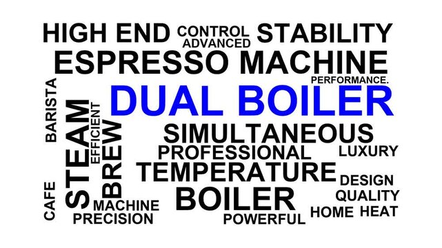 Dual Boiler Word Cloud