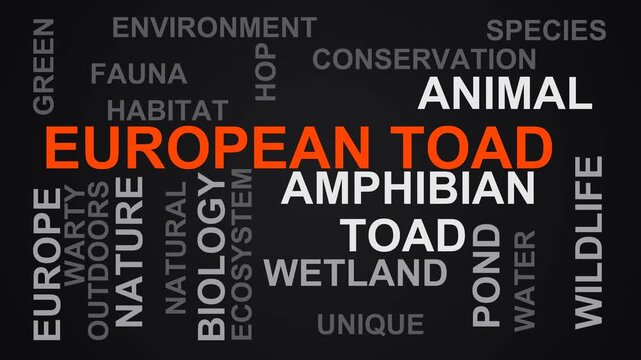 European Toad Word Cloud