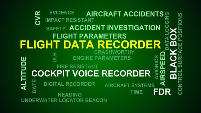 Flight Data Recorder Word Cloud