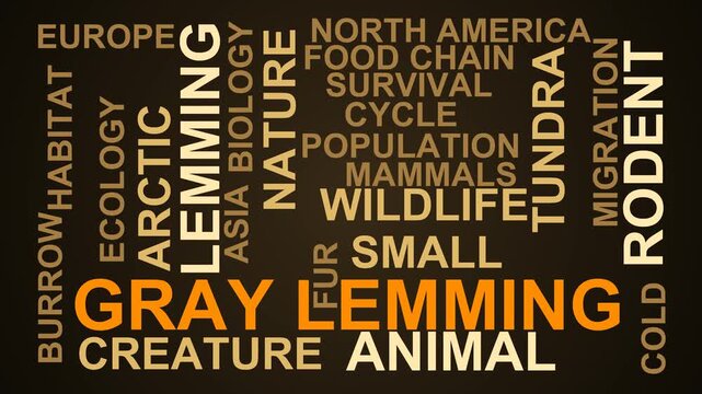 Gray Lemming Word Cloud