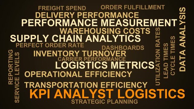 Kpi Analyst Logistics Word Cloud