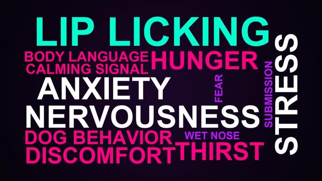 Lip Licking Word Cloud