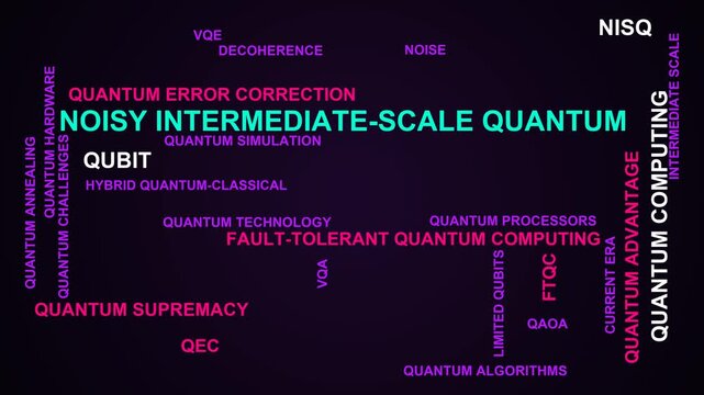 Noisy Intermediate-Scale Quantum Word Cloud