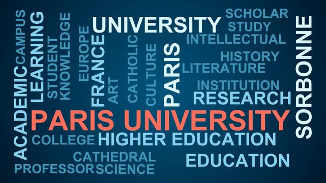 Paris University Word Cloud