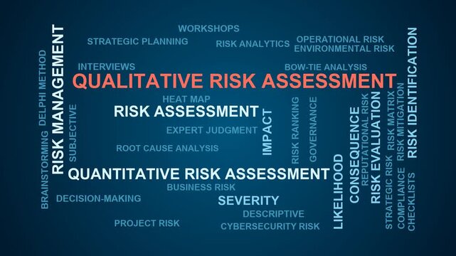 Qualitative Risk Assessment Word Cloud