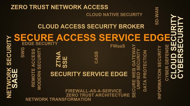 Secure Access Service Edge Word Cloud
