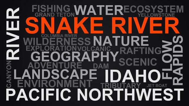 Snake River Word Cloud