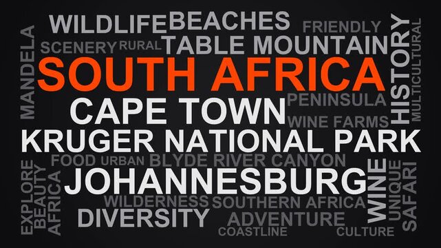 South Africa Word Cloud