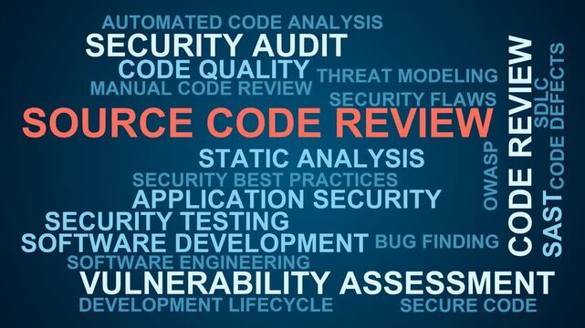 Source Code Review Word Cloud