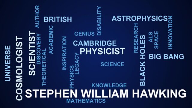 Stephen William Hawking Word Cloud