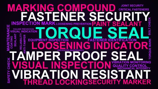 Torque Seal Word Cloud