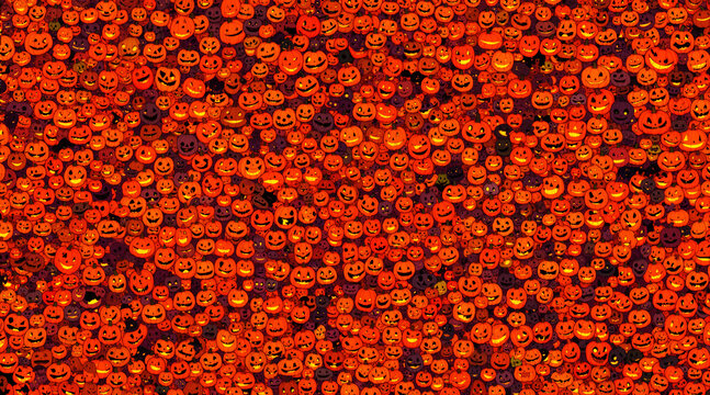 halloween pumpkins mosaic
