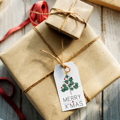 Obraz premium Christmas Tree Celebration Tinsel Concept