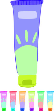 lotion sun cream cartoon. summer cosmetic, beach spf lotion sun cream sign vector